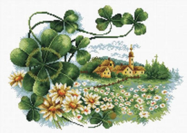 Scenery Clover Voorbedrukt Borduurpakket Needleart World