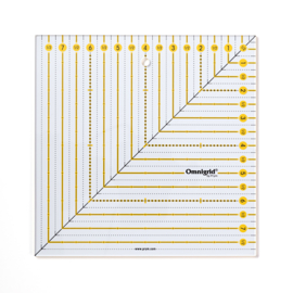 8"x8"  Square Omnigrid Patchwork Ruler Prym