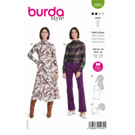 5863 Burda Naaipatroon | Blouse en jurk