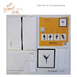 Ballet silhouette II - evenweave - Lanarte telpakket