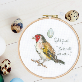 Little Goldfinch | Aida | Telpakket met Borduurring | Madeleine Floyd | Bothy Threads