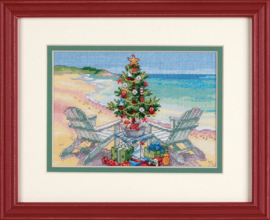 Christmas On The Beach Aida Dimensions Embroidery Kit