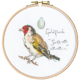 Little Goldfinch | Aida | Telpakket met Borduurring | Madeleine Floyd | Bothy Threads