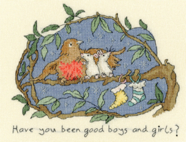 Have You Been Good? Aida Bothy Threads Cross Stitch Kit