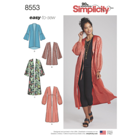 8553 A Simplicity Sewing Pattern XXS-XXL