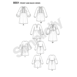 8551 P5 Simplicity Sewing Pattern 38-46