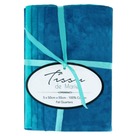 02 Blue Cloud Fat Quarter Tissu de Marie