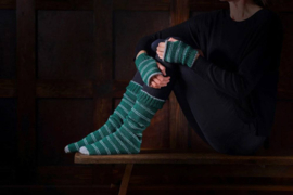 Slytherin Slouch Socks & Mittens Knit Kit | Harry Potter