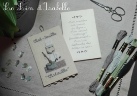 Chat-Touille / Kat-Touille | Borduurpatroon | Le Lin d'Isabelle