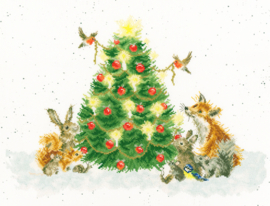 Oh Christmas Tree | Hannah Dale | Aida telpakket | XHD107 | Bothy Threads