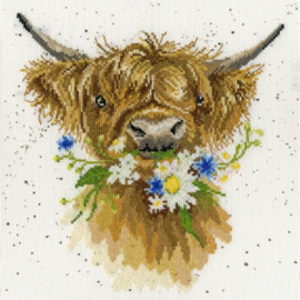 Daisy Coo Borduurpakket Wrendale Designs by Hannah Dale XHD42