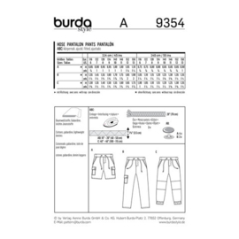 9354 Burda Naaipatroon | Broek in variatie