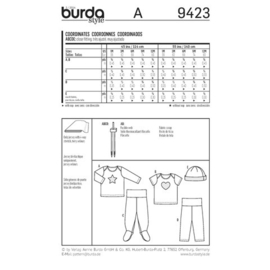 9423 Burda Naaipatroon - Shirt en broek in variaties