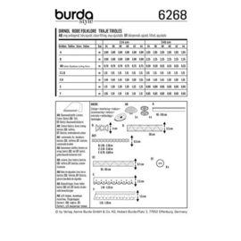 6268 Burda Naaipatroon | Dirndl Jurk in Variaties