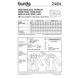 2464 Burda Naaipatroon | Kerstvrouw, duivel & verpleegster