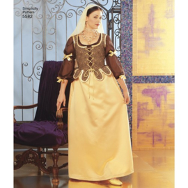 5582 DD Simplicity Sewing Pattern | Misses' Renaissance Costumes 30-36