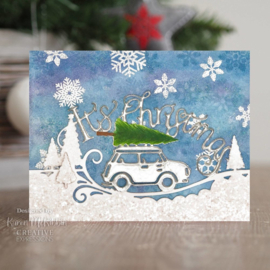 It's Christmas Edger craft dies  | paper cuts | Creative Expression