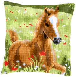 Foal Canvas Cushion Vervaco