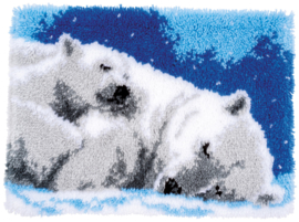 Slapende ijsberen knoopkleed - Vervaco