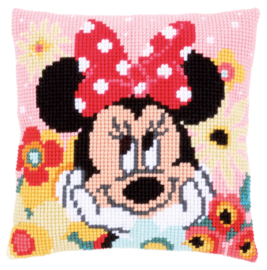 Minnie Daydreaming Disney Canvas Cushion Vervaco