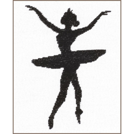 Ballet silhouette III - evenweave - Lanarte telpakket