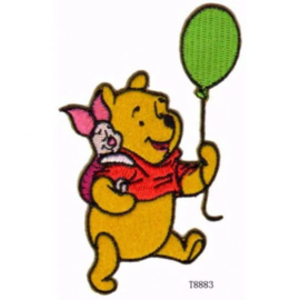 Winnie The Pooh and Piglet with Balloon Applique Patch