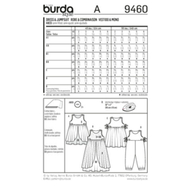 9460 Burda Naaipatroon - Jurk in variaties en overall