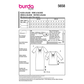 5658 Burda naaipatroon - Jurk & Blouse