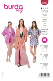 5995 Burda Naaipatroon | Kimono in variaties