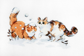 Winter kitties | Aida telpakket | Letistitch