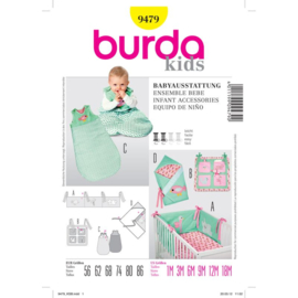 9479 Burda Naaipatroon | Baby accessoires
