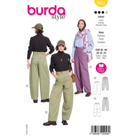 5603 Burda naaipatroon - Broek in variatie