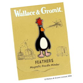 Feathers - Wallace & Gromit needle minder - Bothy Threads