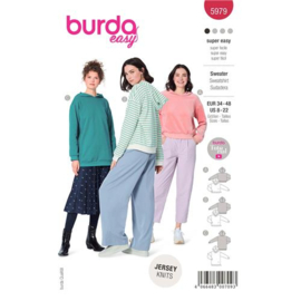 5979 Burda Naaipatroon | Sweater in variatie