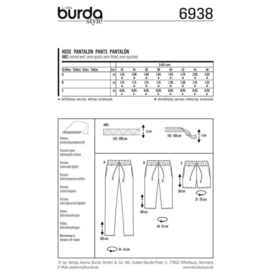 6938 Burda Naaipatroon | Broek in variatie