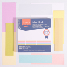 pastel Label block | Florence | Vaessen Creative