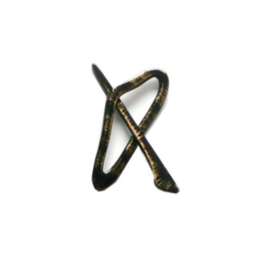 Golden Marble Triangle Shawl Pin