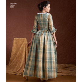 8161 H5 Simplicity Naaipatroon | Misses' Dress 18th Century Maat 32-40