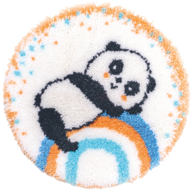 Panda op regenboog | Knoopkleed | Vervaco