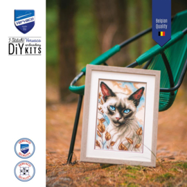 Siamese cat - aida - Vervaco telpakket