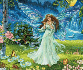 Spring Fairy Aida Dimensions Embroidery Kit