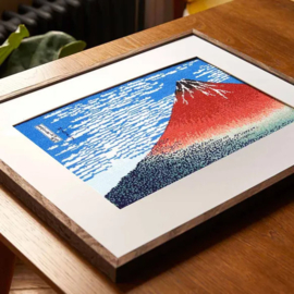 The red Fuji Katsushika Hokusai - aida - DMC telpakket The Masters Collection