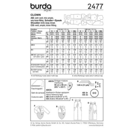 2477 Burda Naaipatroon | Clowns in variatie