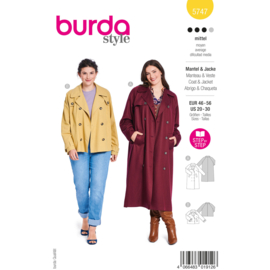 5747 Burda Patroon - Mantel en jas