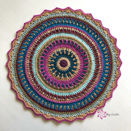 All Colours Mandala Gehaakt Scheepjes Cotton 8 en Catona