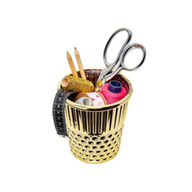 Goud vingerhoed bureau-organizer - Hemline