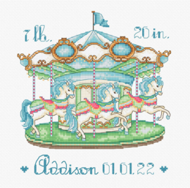 Baby Carousel Aida Leti Stitch Telpakket