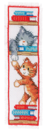 Playfull Kittens Aida Bookmarks Cross Stitch Kit Vervaco