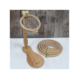 Verstelbare houten borduurstandaard (seat stand) - Nurge