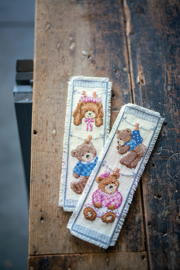 Birth Bears Aida Bookmarks Cross Stitch Kit Vervaco